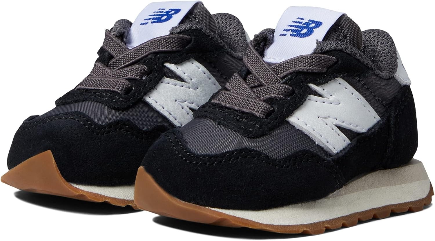image:imageNew Balance Kids Kids 237 Bungee Lace Sneaker Casual ShoesBlackMoonbeam