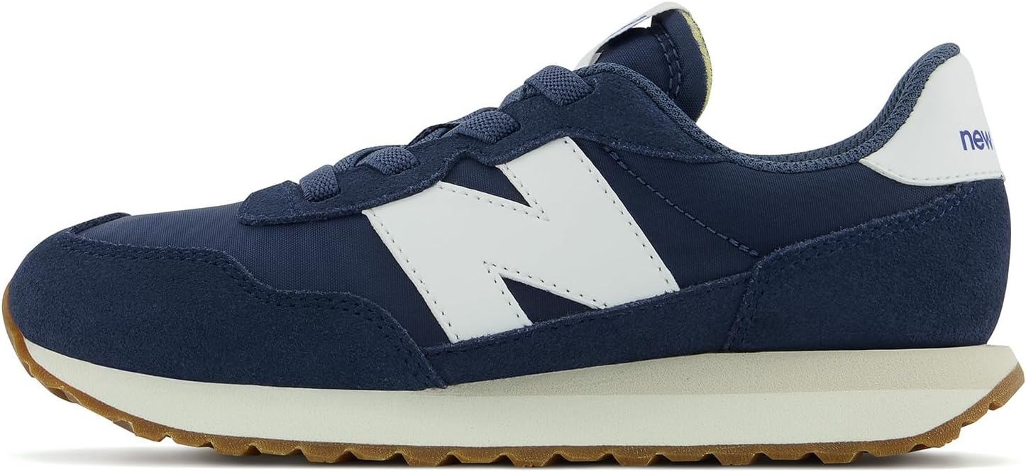 image:imageNew Balance Kids Kids 237 Bungee Lace Sneaker Casual ShoesNatural IndigoMoonbeam