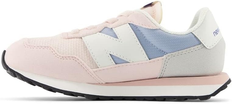 image:imageNew Balance Kids Kids 237 Bungee Lace Sneaker Casual ShoesQuartz PinkLight Arctic Grey
