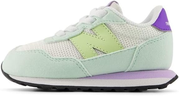 image:imageNew Balance Kids Kids 237 Bungee Lace Sneaker Casual ShoesSea SaltDry Lime