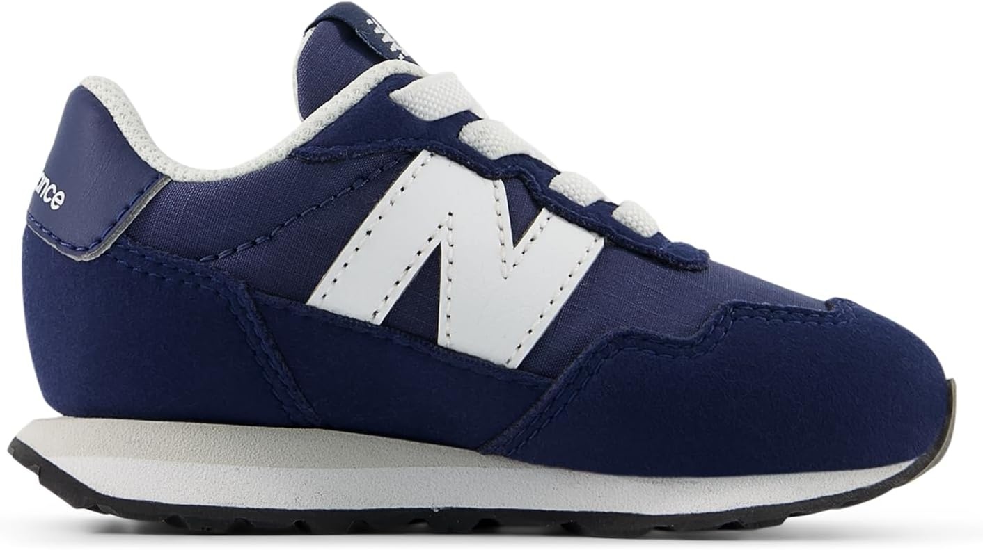 image:imageNew Balance Kids Kids 237 Bungee Lace Sneaker Casual ShoesWhiteNb Navy
