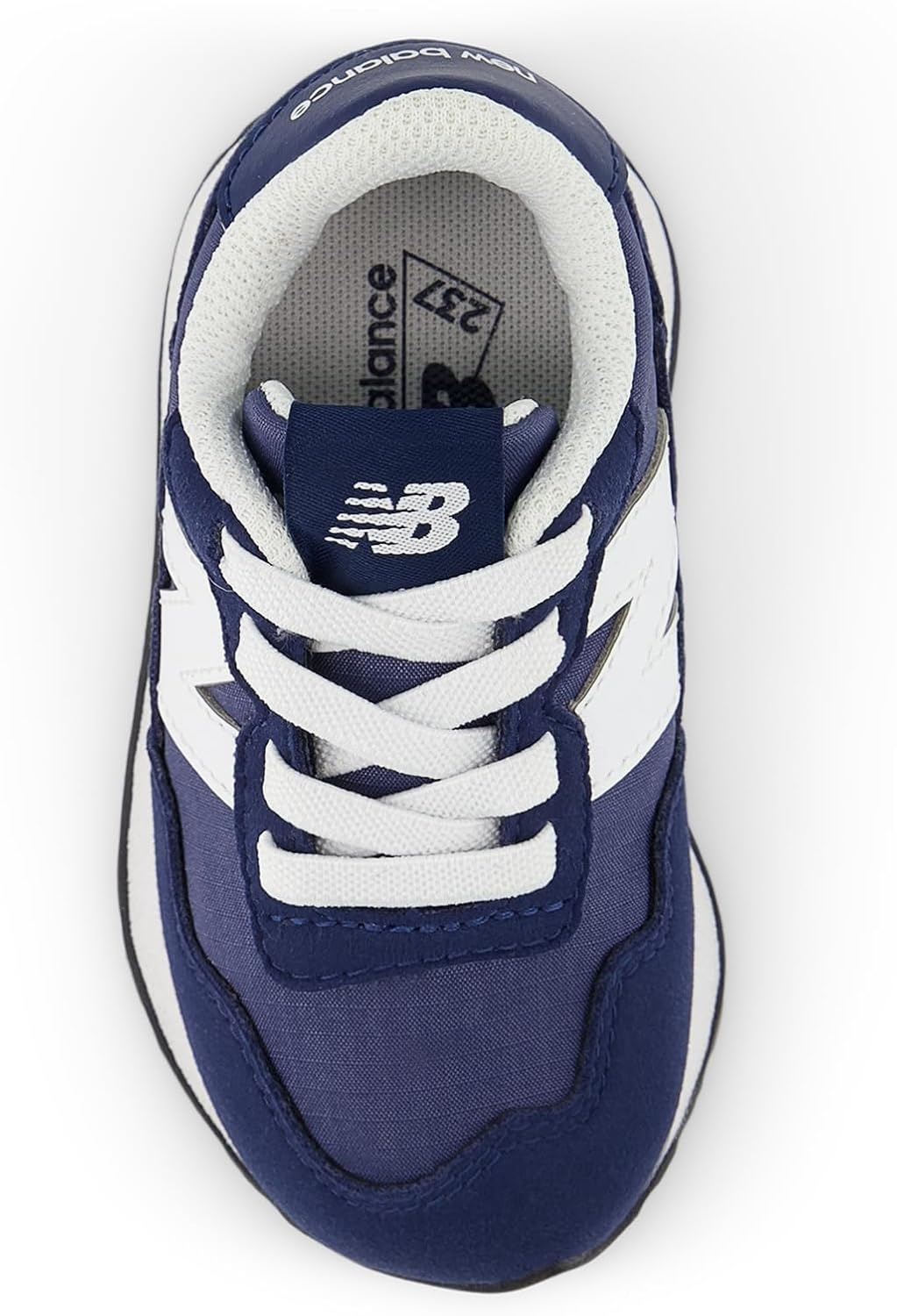 image:imageNew Balance Kids Kids 237 Bungee Lace Sneaker Casual ShoesWhiteNb Navy