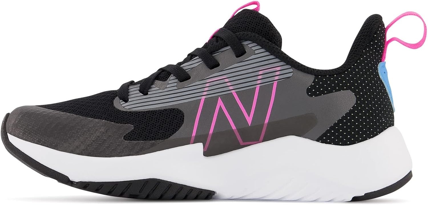 image:imageNew Balance Kids Rave Run V2 LaceUp Running Shoes Road Running ShoesBlackVibrant Pink