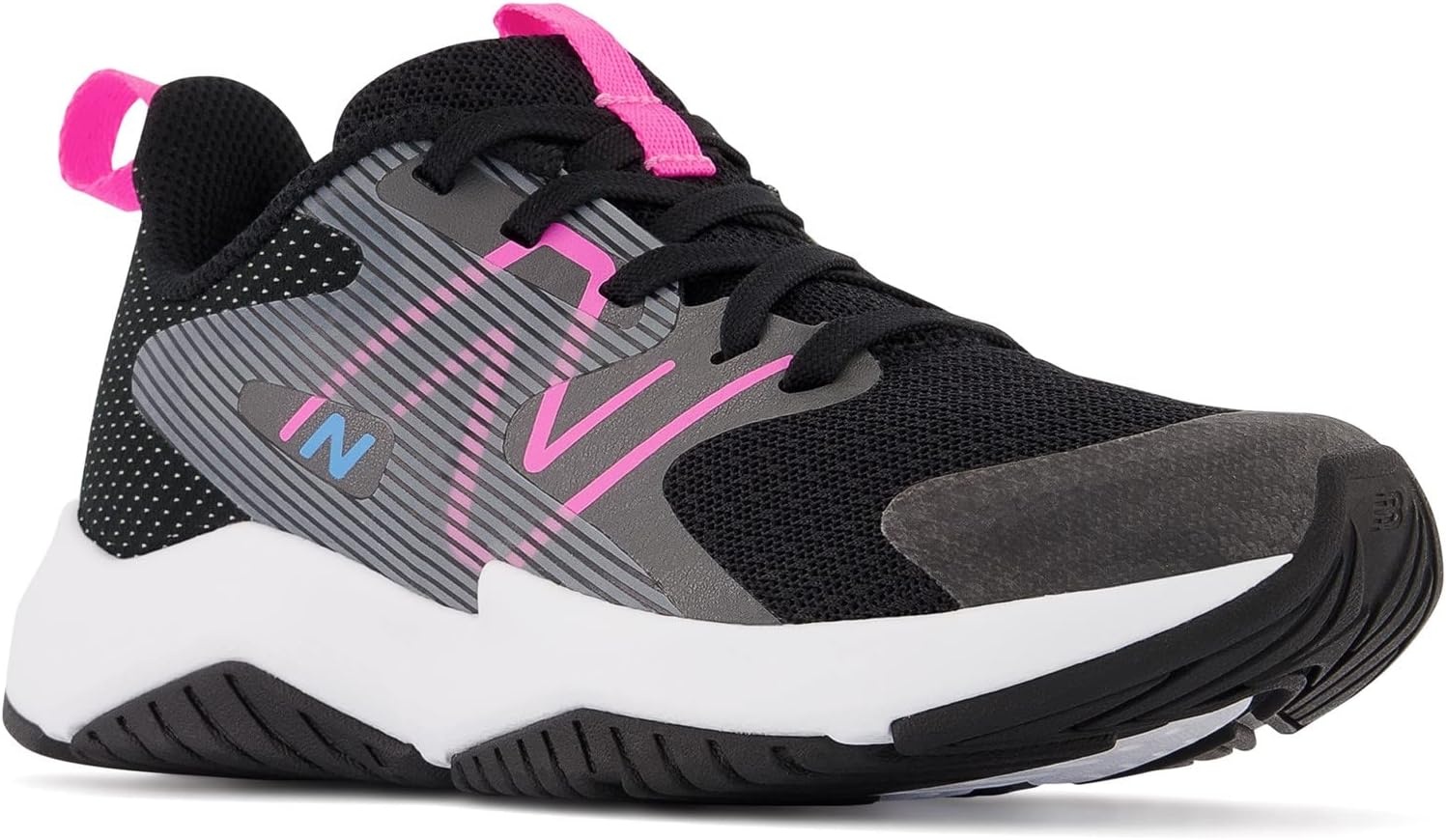 image:imageNew Balance Kids Rave Run V2 LaceUp Running Shoes Road Running ShoesBlackVibrant Pink