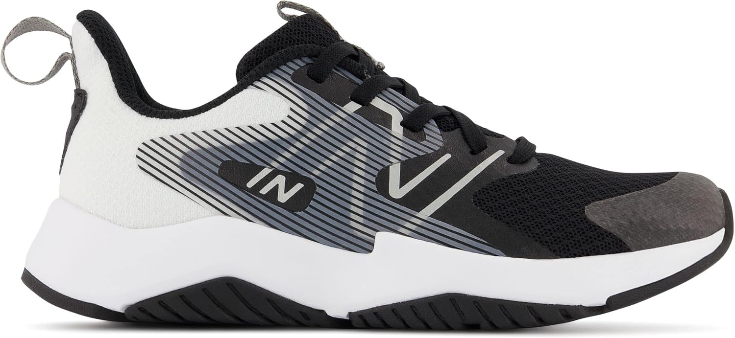image:imageNew Balance Kids Rave Run V2 LaceUp Running Shoes Road Running ShoesBlackWhite