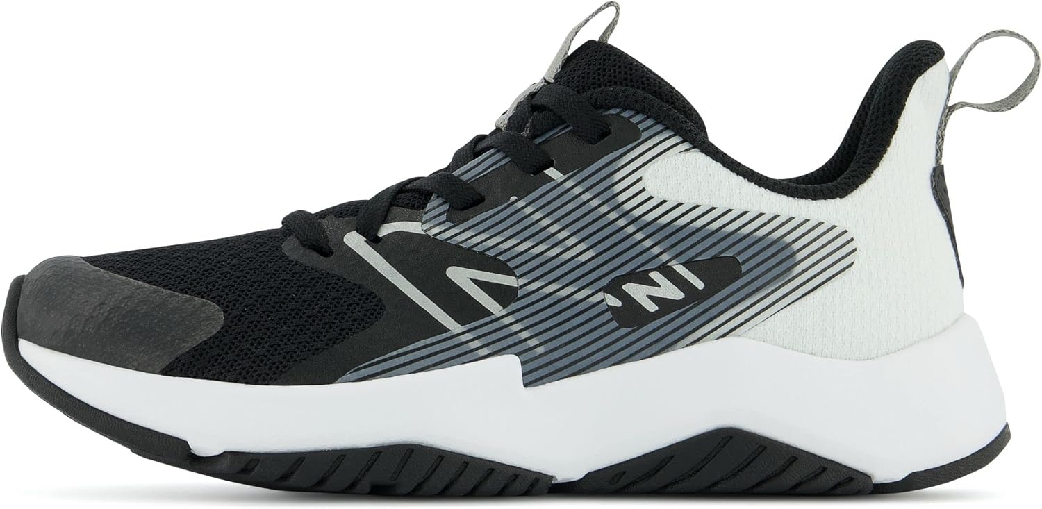 image:imageNew Balance Kids Rave Run V2 LaceUp Running Shoes Road Running ShoesBlackWhite