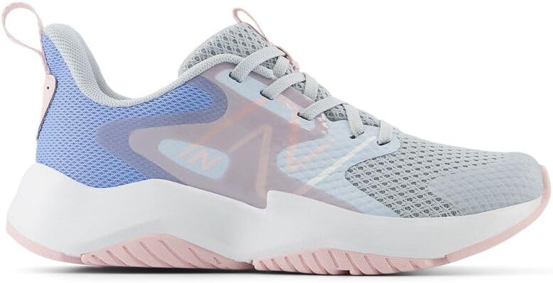 image:imageNew Balance Kids Rave Run V2 LaceUp Running Shoes Road Running ShoesBright SkyGraniteRose Sugar