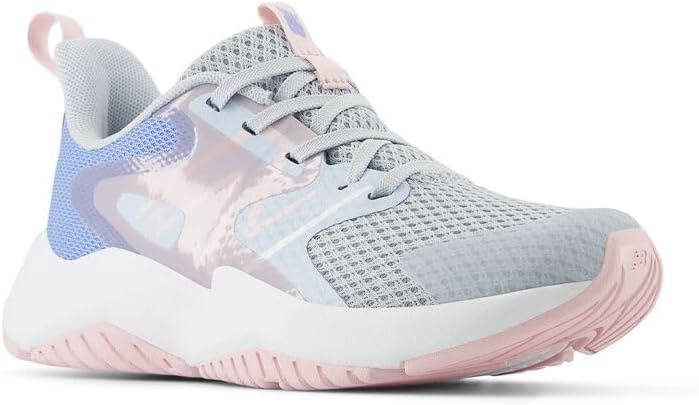 image:imageNew Balance Kids Rave Run V2 LaceUp Running Shoes Road Running ShoesBright SkyGraniteRose Sugar