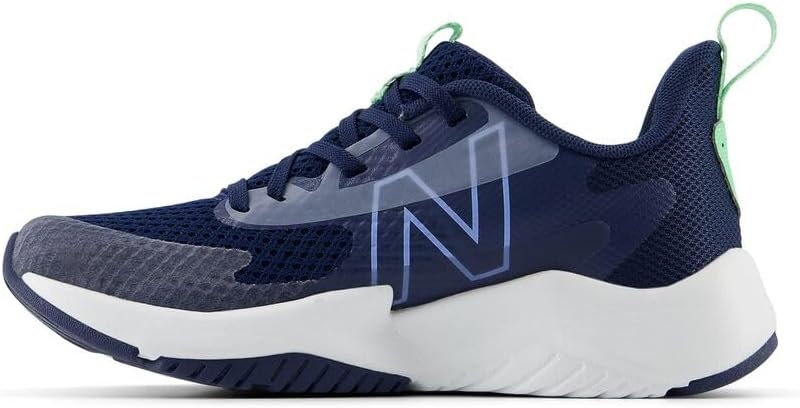 image:imageNew Balance Kids Rave Run V2 LaceUp Running Shoes Road Running ShoesNb NavyElectric SkySweetgrass