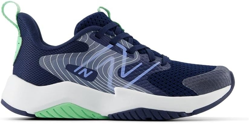image:imageNew Balance Kids Rave Run V2 LaceUp Running Shoes Road Running ShoesNb NavyElectric SkySweetgrass