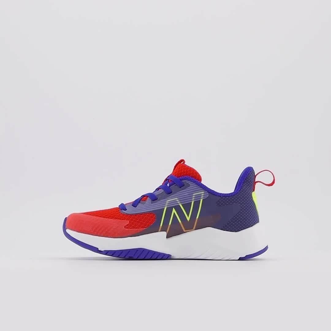 image:imageNew Balance Kids Rave Run V2 LaceUp Running Shoes Road Running ShoesNeo FlameLemonadeMoon Shadow