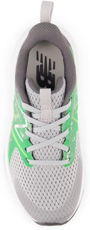 image:imageNew Balance Kids Rave Run V2 LaceUp Running Shoes Road Running ShoesRain CloudGreen PunchPixel Green