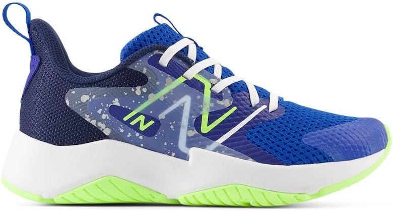 image:imageNew Balance Kids Rave Run V2 LaceUp Running Shoes Road Running ShoesTeam RoyalBlue OasisBleached Lime Glo