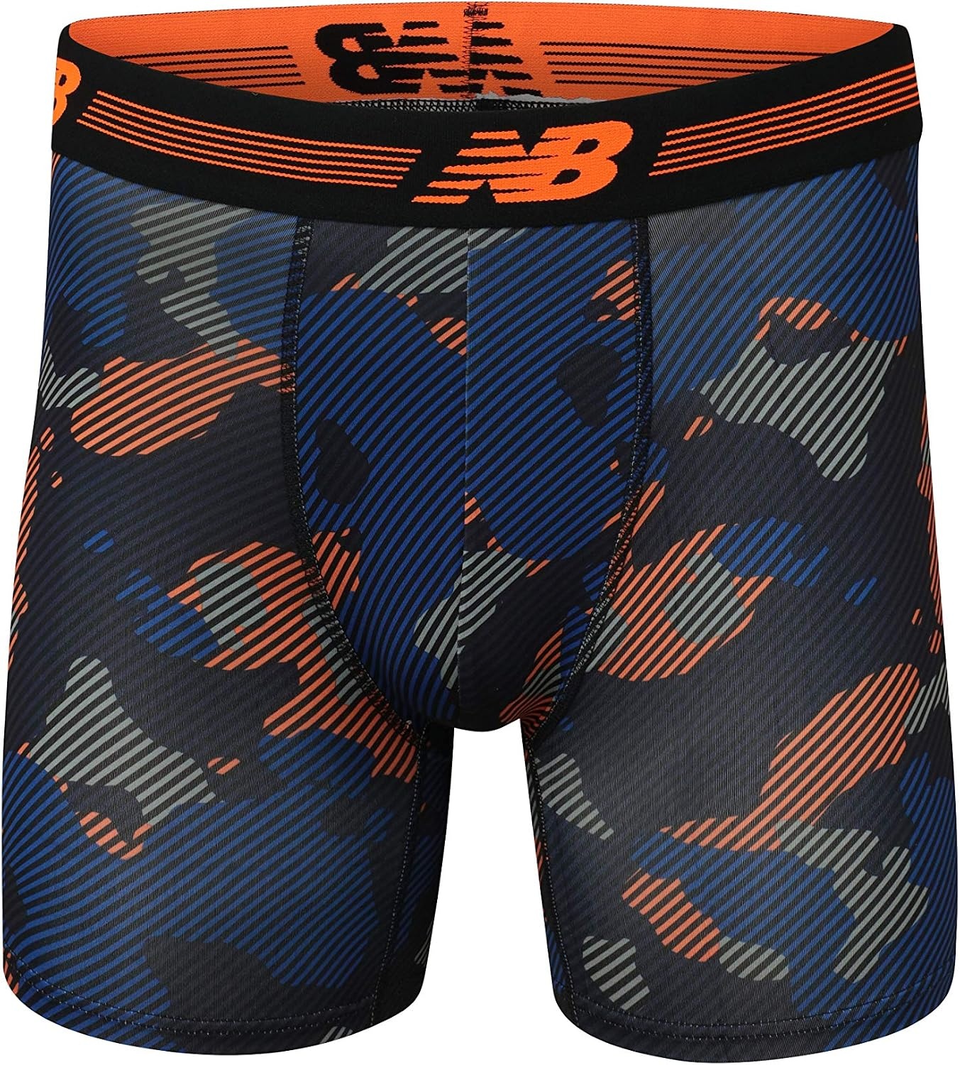 image:imageNew Balance Mens 6 Performance No Fly Boxer Brief Underwear 4 PackHltBlackhtTeam RoyalTeam Royal Strt