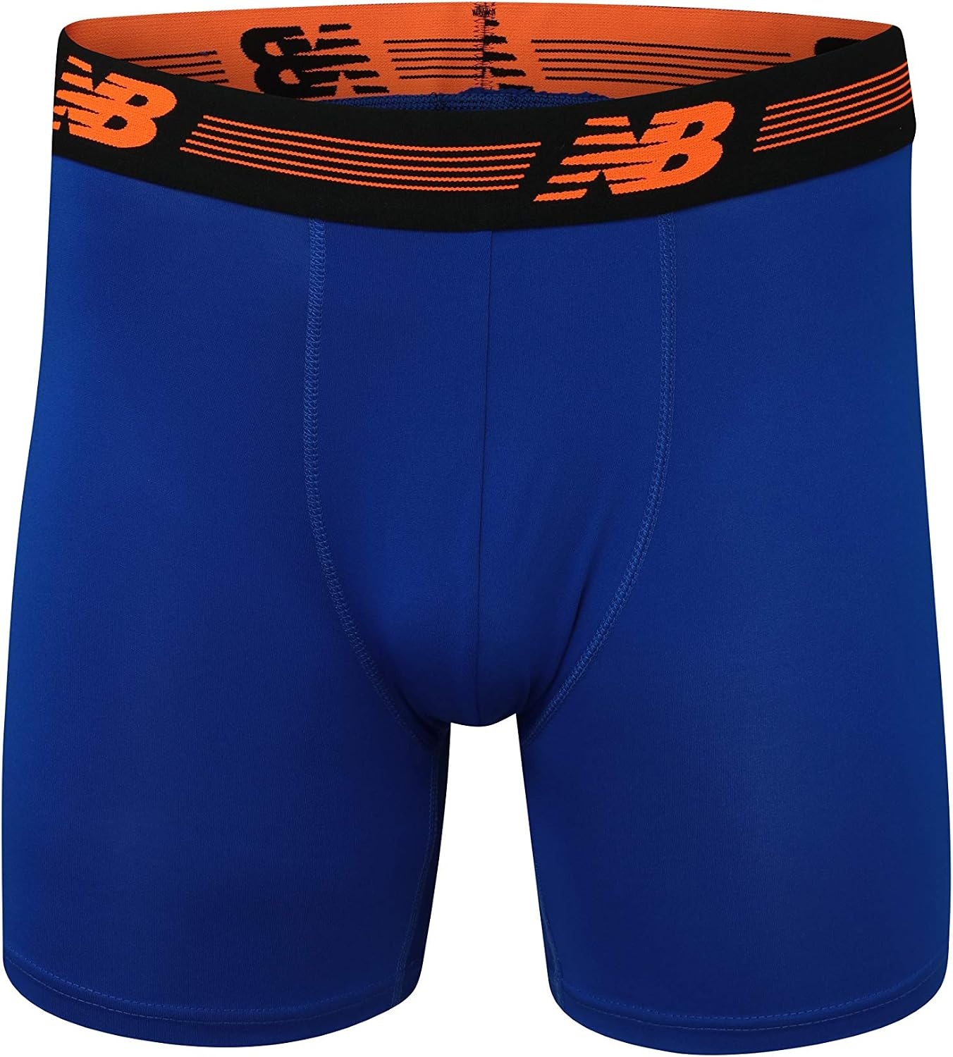 image:imageNew Balance Mens 6 Performance No Fly Boxer Brief Underwear 4 PackHltBlackhtTeam RoyalTeam Royal Strt
