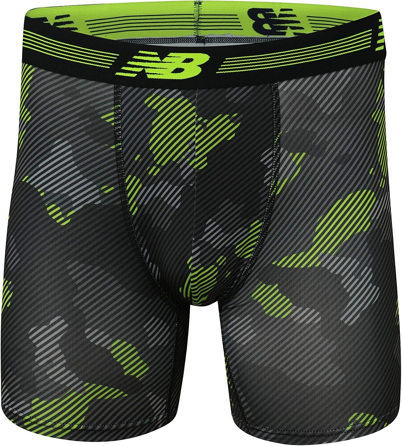 image:imageNew Balance Mens 6 Performance No Fly Boxer Brief Underwear 4 PackHltBlackhtTeam RoyalTeam Royal Strt