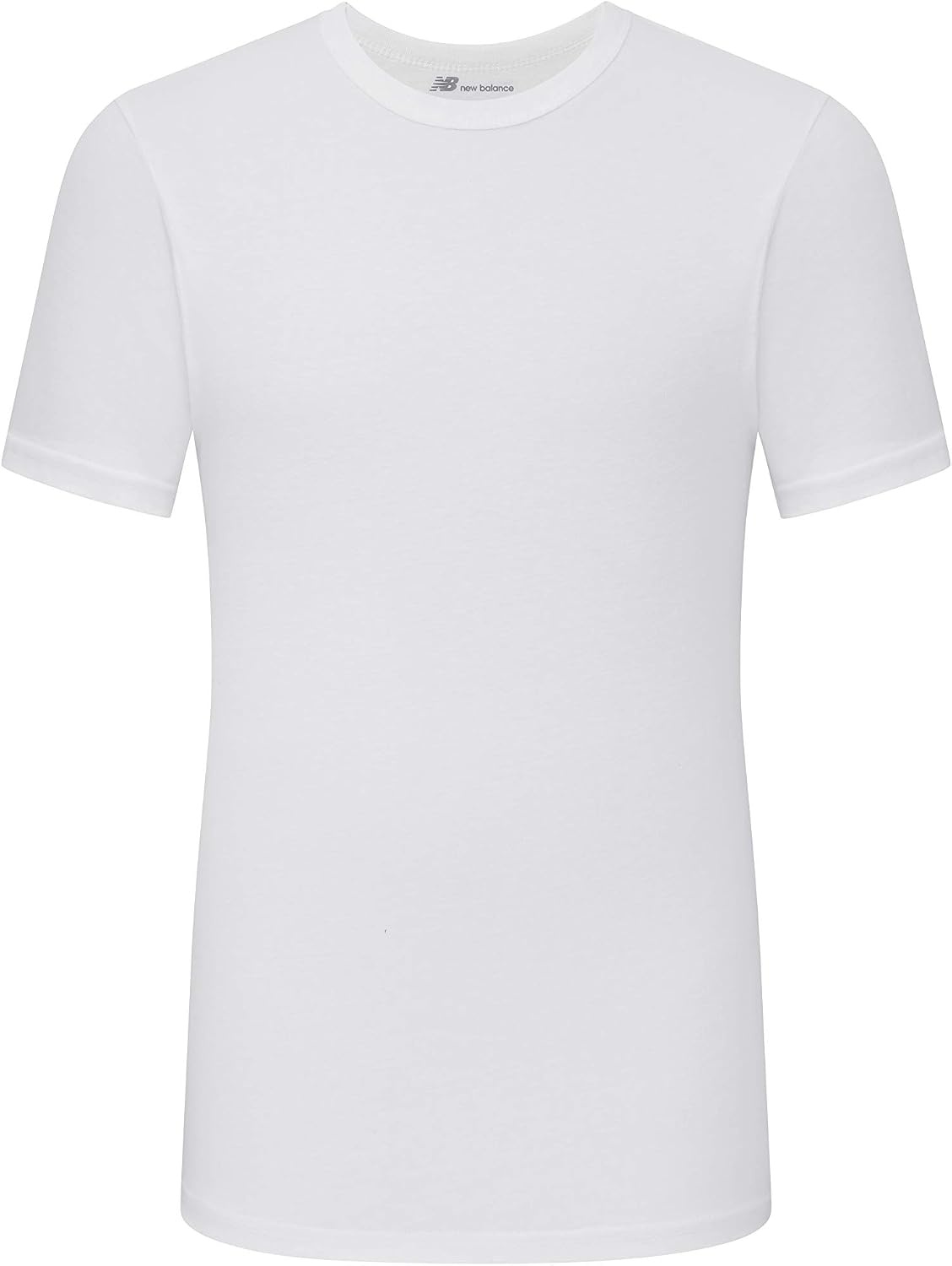 image:imageNew Balance Mens Cotton Performance Crew Neck Undershirts Tag Free and MoistureWicking 3 PackAll White