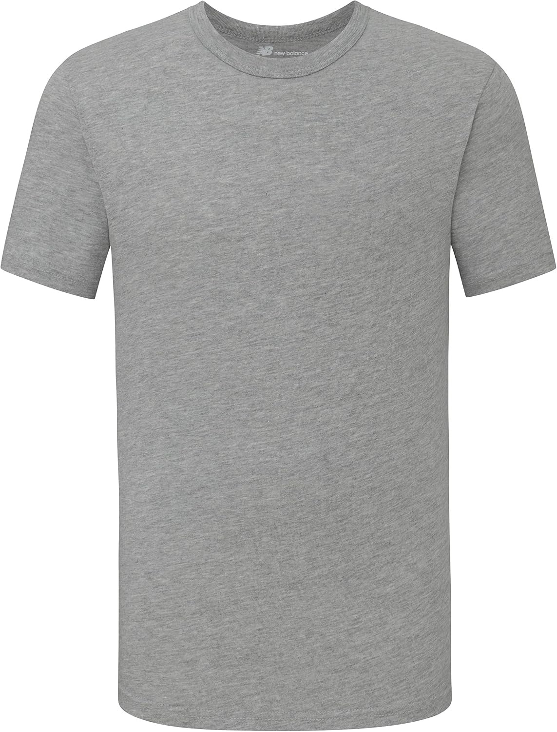 image:imageNew Balance Mens Cotton Performance Crew Neck Undershirts Tag Free and MoistureWicking 3 PackBlackWhiteHeather Grey