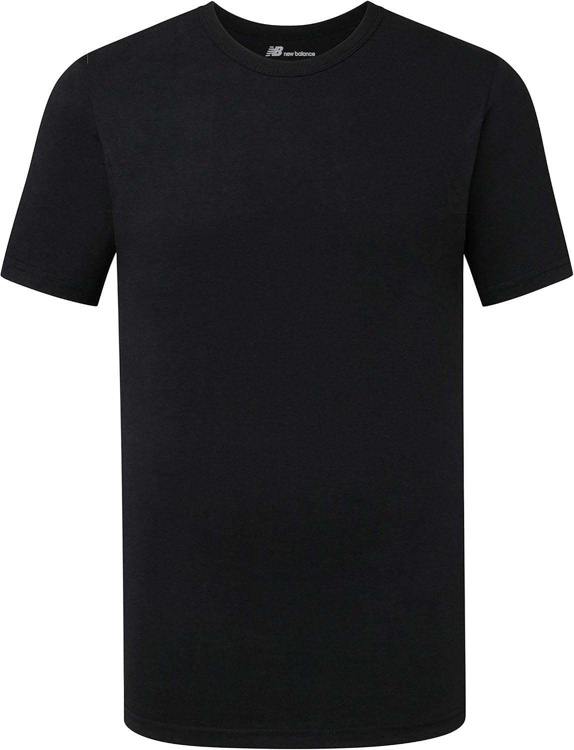 image:imageNew Balance Mens Cotton Performance Crew Neck Undershirts Tag Free and MoistureWicking 3 PackBlackWhiteHeather Grey