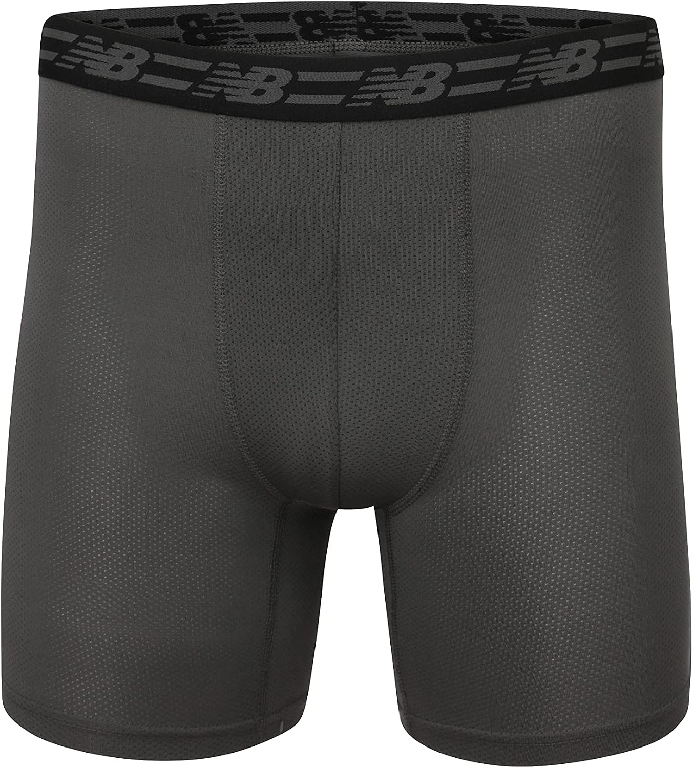 image:imageNew Balance Mens Mesh Jersey Performance Wicking No Fly Boxer Briefs Underwear 4 PackBlackBlackMagnetTeam Red