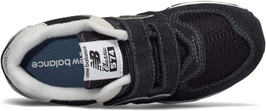 image:imageNew Balance UnisexChild 574 V1 Evergreen Hook and Loop SneakerBlackGrey