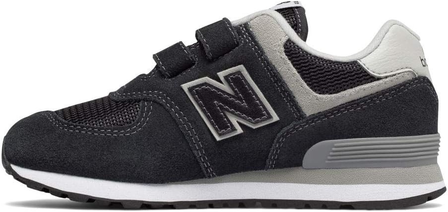 image:imageNew Balance UnisexChild 574 V1 Evergreen Hook and Loop SneakerBlackGrey