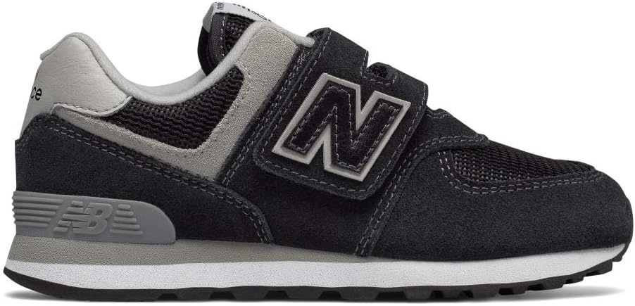 image:imageNew Balance UnisexChild 574 V1 Evergreen Hook and Loop SneakerBlackGrey