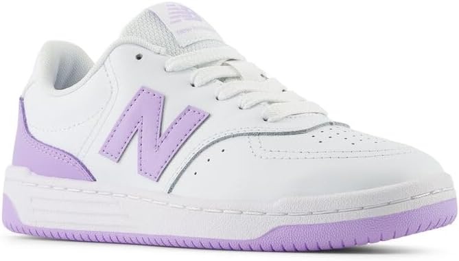image:imageNew Balance UnisexChild Bb80 V1 Laceup SneakerWhiteLilac Glo
