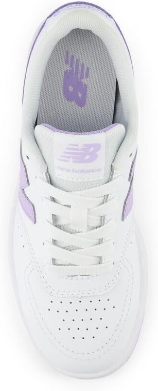 image:imageNew Balance UnisexChild Bb80 V1 Laceup SneakerWhiteLilac Glo