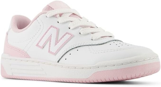 image:imageNew Balance UnisexChild Bb80 V1 Laceup SneakerWhiteMid Century Pink