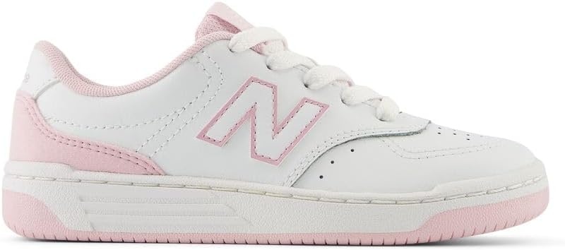 image:imageNew Balance UnisexChild Bb80 V1 Laceup SneakerWhiteMid Century Pink