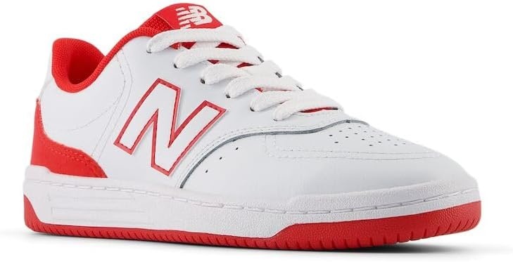 image:imageNew Balance UnisexChild Bb80 V1 Laceup SneakerWhiteTrue Red