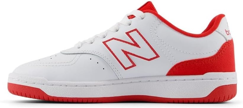 image:imageNew Balance UnisexChild Bb80 V1 Laceup SneakerWhiteTrue Red