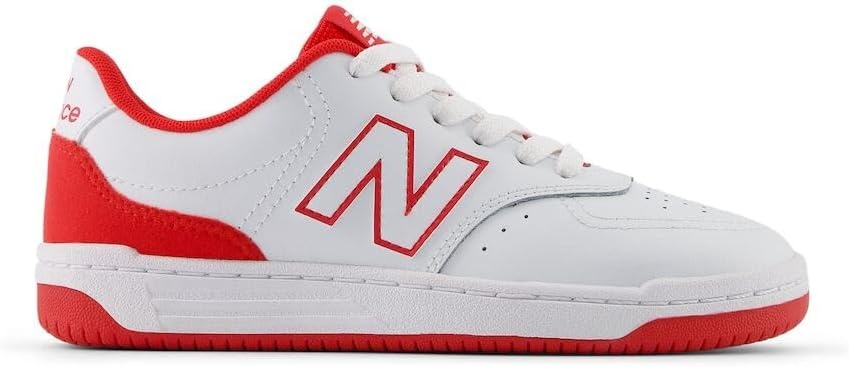 image:imageNew Balance UnisexChild Bb80 V1 Laceup SneakerWhiteTrue Red