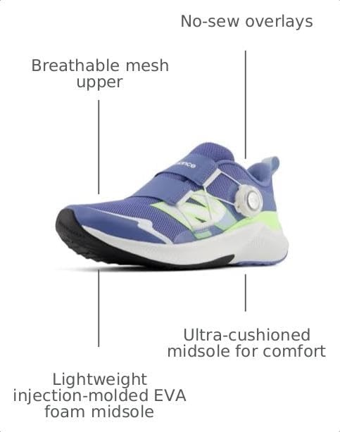 image:imageNew Balance UnisexChild Dynasoft Reveal V4 Boa Running ShoeFairweather BlueOxford Blue