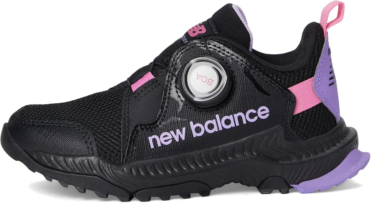 image:imageNew Balance UnisexChild Dynasoft Trail Magic V1 Boa Running ShoeBlackViolet CrushReal Pink