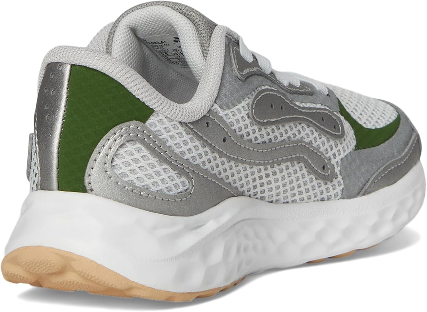 image:imageNew Balance UnisexChild Fresh Foam Arishi V4 Tiralux BungeeRaincloudDark Silver MetallicAlpine Green