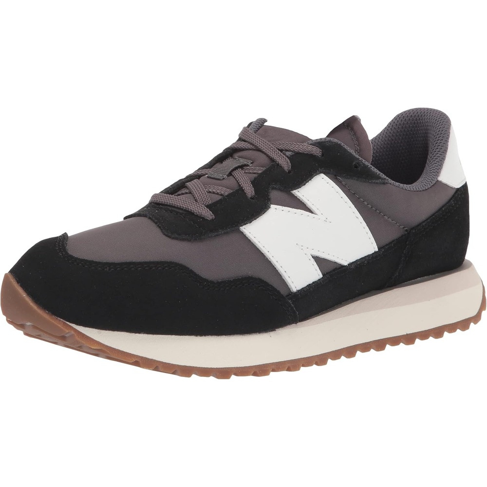 image:imageNew Balance Kids 237 V1 Laceup SneakerBlackMoonbeam