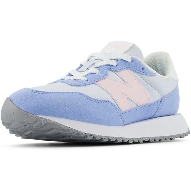 image:imageNew Balance Kids 237 V1 Laceup SneakerIce BlueRose Sugar