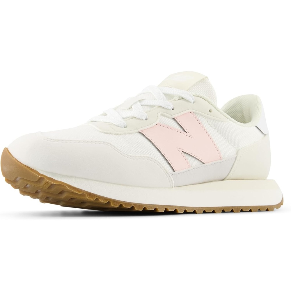 image:imageNew Balance Kids 237 V1 Laceup SneakerShell PinkSea Salt