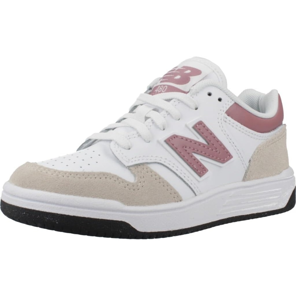 image:imageNew Balance Kids 480 V1 Laceup SneakerNb 103 WhiteRosewood
