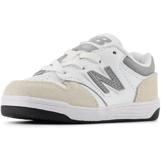image:imageNew Balance Kids 480 V1 Laceup SneakerNb 103 WhiteSlate Grey