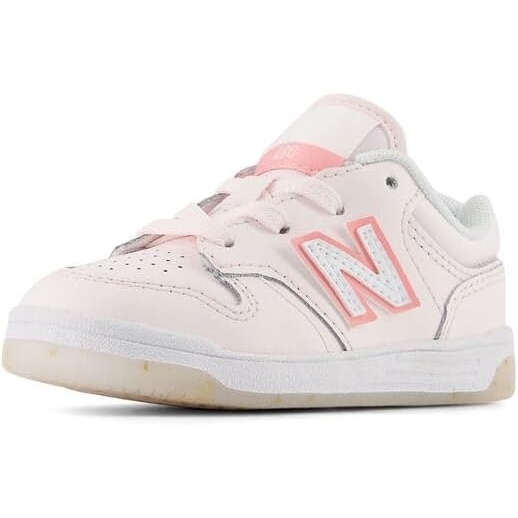 image:imageNew Balance Kids 480 V1 Laceup SneakerPink SaltDouble Bubble