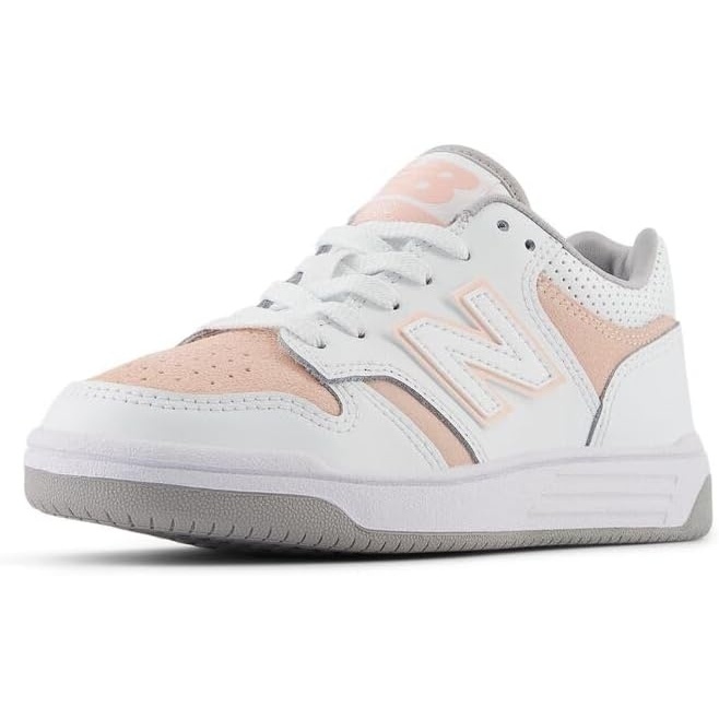 image:imageNew Balance Kids 480 V1 Laceup SneakerWhitePink Haze
