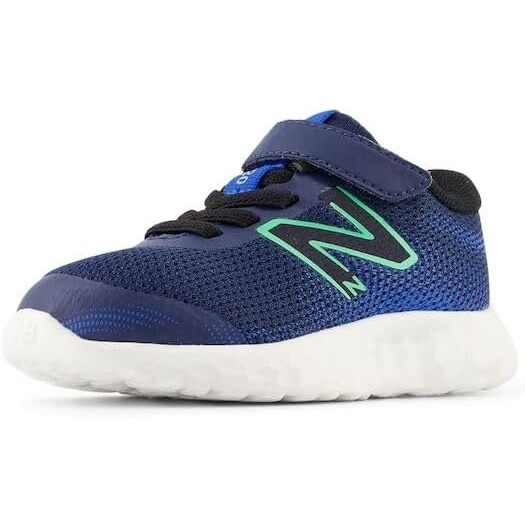 image:imageNew Balance Kids 520 V8 Bungee Running ShoesNb NavyLime Leaf