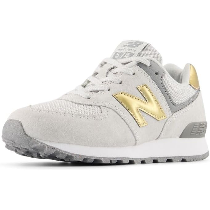 image:imageNew Balance Kids 574 V1 Neo Sole Laceup Casual ShoesGrey MatterSherbert