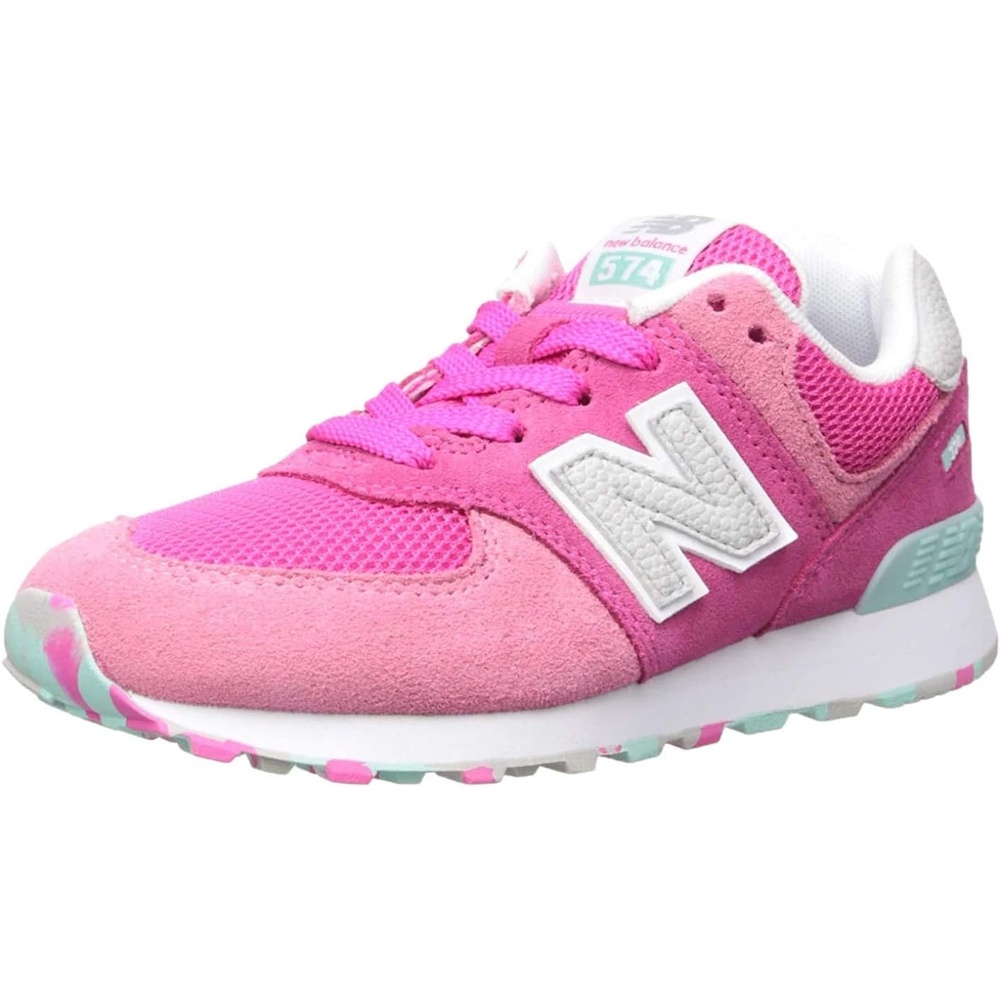 image:imageNew Balance Kids 574 V1 Neo Sole Laceup Casual ShoesPeonyPeony Glo