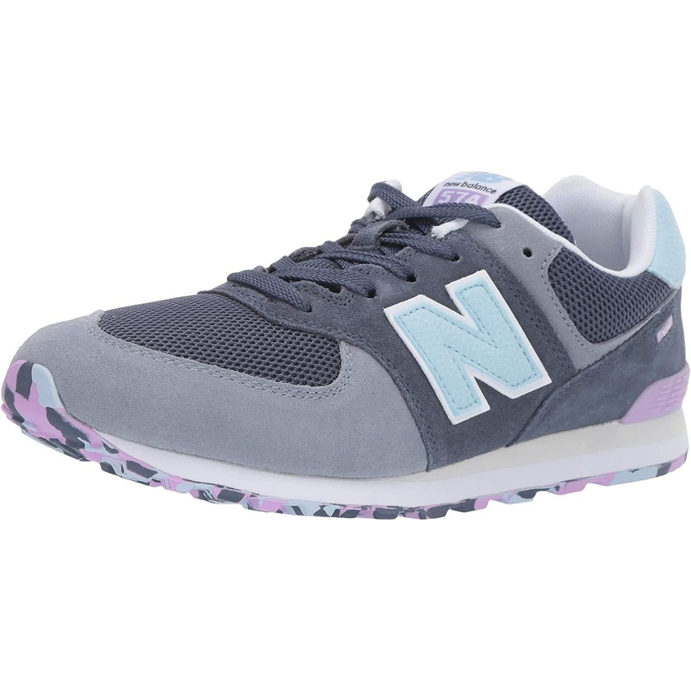 image:imageNew Balance Kids 574 V1 Neo Sole Laceup Casual ShoesVintage IndigoDark Violet Glo