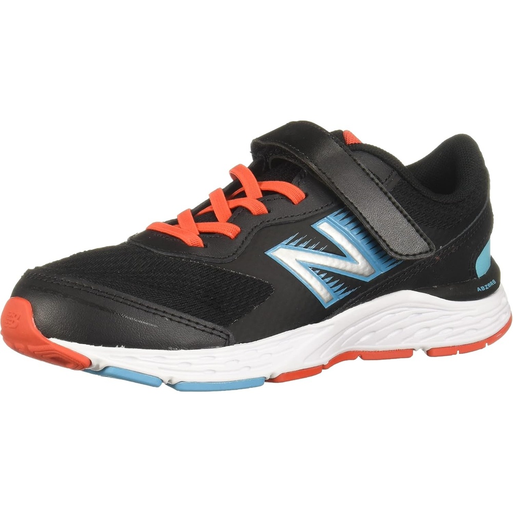 image:imageNew Balance Kids 680 V6 Hook and Loop Running ShoeBlackOrangeBlue