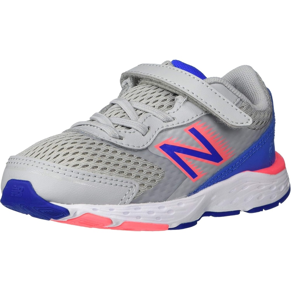 image:imageNew Balance Kids 680 V6 Hook and Loop Running ShoeLight AluminumFaded CobaltGuava